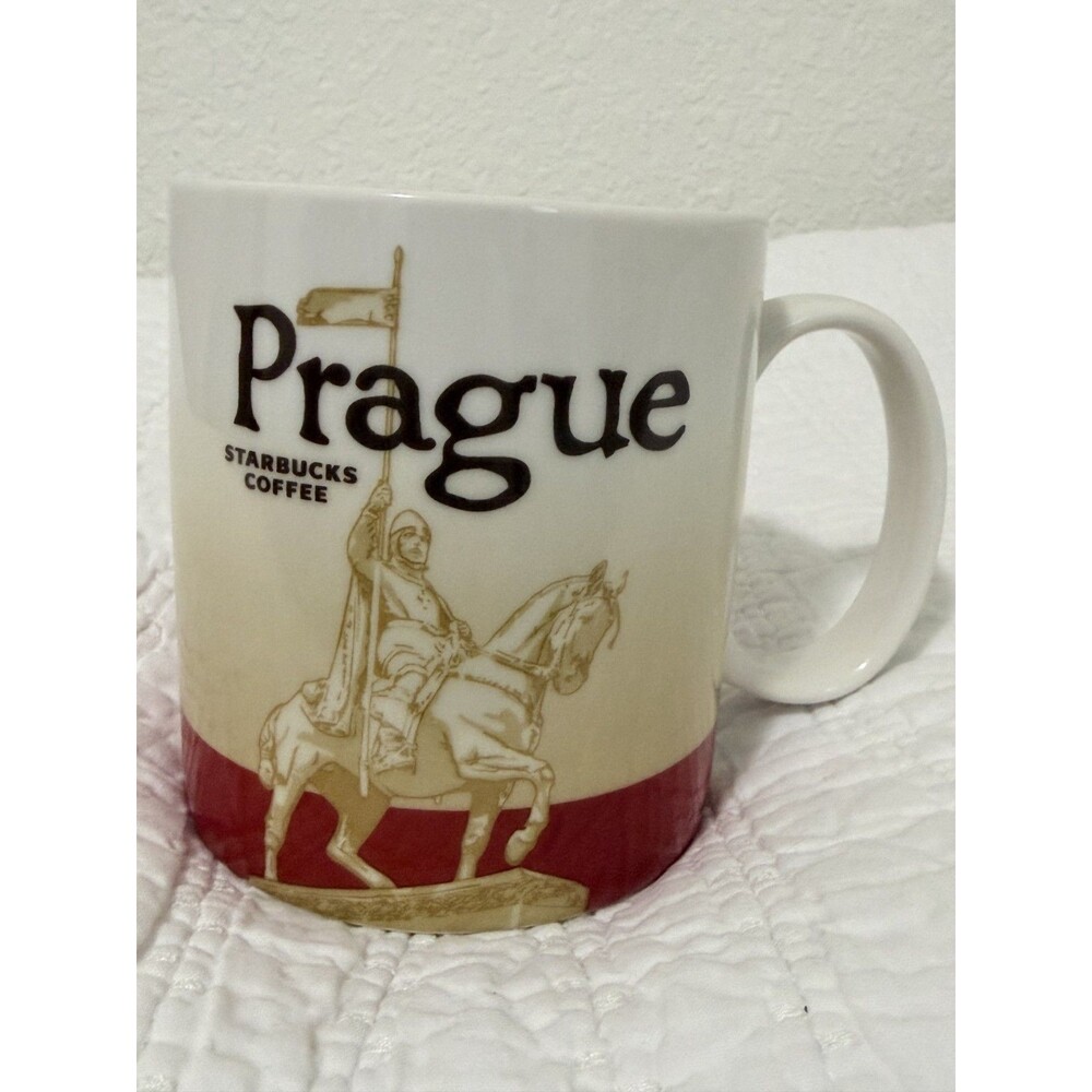 New Starbucks Prague City Mug Global Collectors Coffee Cup 16 ozs  2009